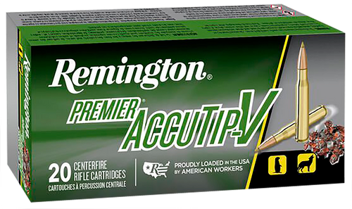 Remington Ammunition 29220 Premier Accutip-V 204Ruger 40gr AccuTip V Boat Tail 20 Per Box/10 Case                                                                                                       