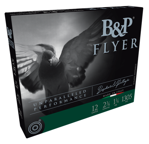B&P 12B14P8 Competition Flyer 12Gauge 2.75" 1 1/4oz 8Shot 10 Per Box/10 Case                                                                                                                            