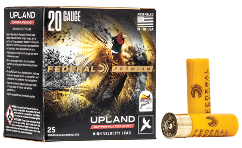 Federal PF2045 Premium Wing-Shok Pheasant Forever High Velocity 20Gauge 2.75" 1oz 5Shot 25 Per Box/10 Case                                                                                              