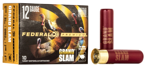 Federal PFCX139F4 Premium Grand Slam 12Gauge 3.50" 2oz 4Shot 10 Per Box/25 Case                                                                                                                         