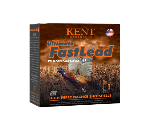 Kent Cartridge K123UFL506 Ultimate Fast Lead 12Gauge 3" 1 3/4oz 6Shot 25 Per Box/10 Case                                                                                                                