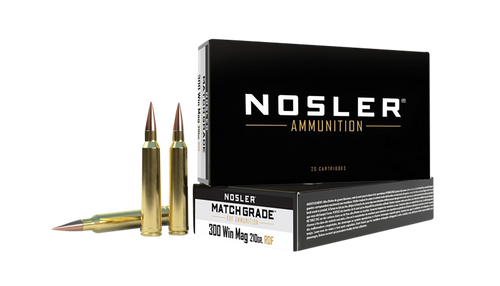 Nosler 60158 Match Grade RDF 300WinMag 210gr RDF Hollow Point Boat Tail 20 Per Box/10 Case                                                                                                              