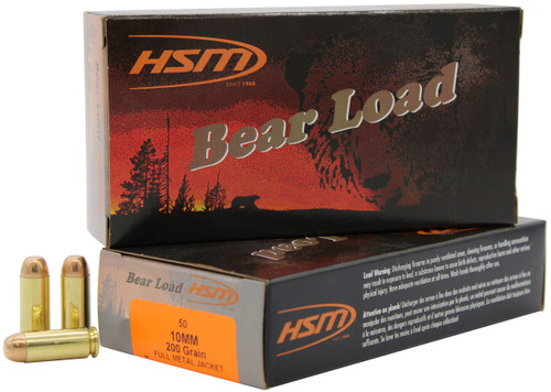 HSM 10MM8N Training  10mm Auto 200 gr Full Metal Jacket 50 Per Box/ 20 Case                                                                                                                             