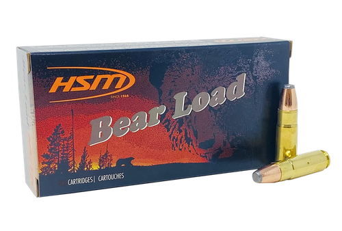 HSM 458SOCOM1N Bear Load  458 SOCOM 350 gr Jacketed Flat Point 20 Per Box/ 25 Case                                                                                                                      