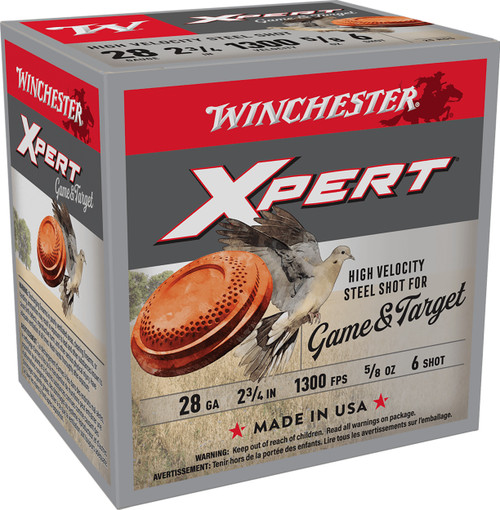 Winchester Ammo WE28GT6 Super X Xpert High Velocity 28Gauge 2.75" 5/8oz 6Shot 25 Per Box/10 Case                                                                                                        
