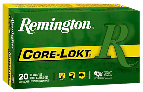 Remington Ammunition 22189 Core-Lokt  338WinMag 225gr Pointed Soft Point 20 Per Box/10 Case                                                                                                             