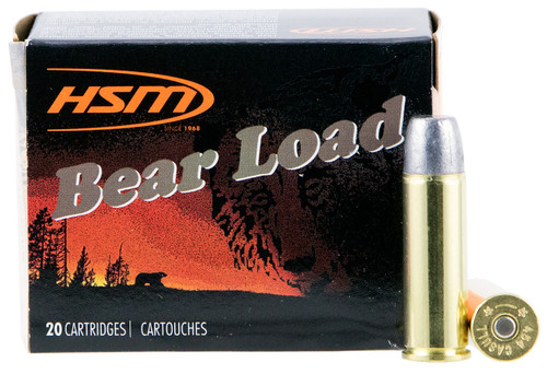 HSM 454C4N Bear Load  454 Casull 325 gr Wide Flat Nose 50 Per Box/ 10 Case                                                                                                                              