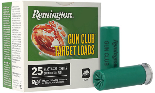 Remington Ammunition 20230 Gun Club  12Gauge 2.75" 1 1/8oz 8Shot 25 Per Box/10 Case                                                                                                                     