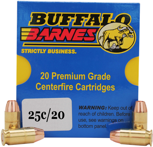 Buffalo Bore Ammunition 25C20 Buffalo-Barnes Strictly Business 357Sig 125gr Barnes TAC-XP Lead Free 20 Per Box/12 Case                                                                                  