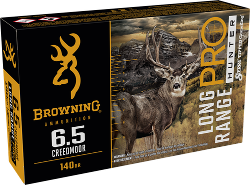 Browning Ammo B192500652 Long Range Pro  6.5Creedmoor 140gr 20 Per Box/10 Case                                                                                                                          