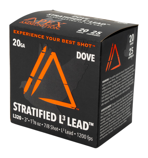 APEX AMMO ED203-78   20G 3    1-1/8 7/8      25/10