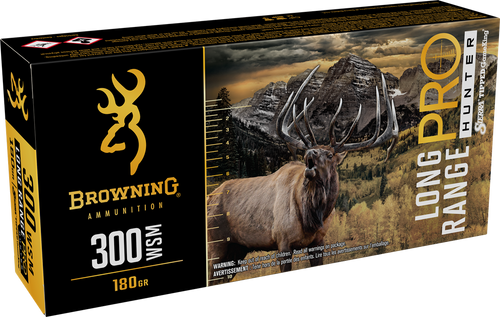 Browning Ammo B192530002 Long Range Pro  300WSM 180gr 20 Per Box/10 Case                                                                                                                                