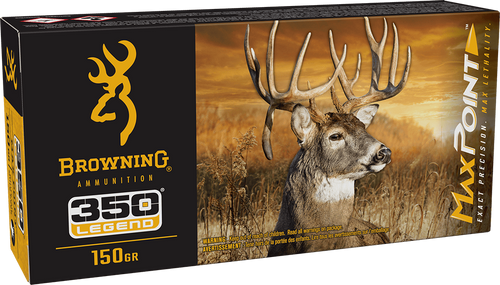Browning Ammo B192103502 Max Point  350Legend 150gr 20 Per Box/10 Case                                                                                                                                  