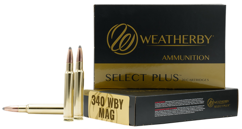 Weatherby B340225TTSX Select Plus  340WthbyMag 225gr Barnes Tipped TSX Lead Free 20 Per Box/10 Case                                                                                                     