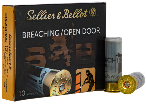 Sellier & Bellot SB12BR Breaching  12Gauge 2.75" 1/2oz 10 Per Box/25 Case                                                                                                                               