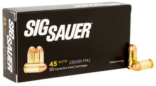 Sig Sauer E45BA350 Elite Ball  45ACP 230gr Full Metal Jacket 50 Per Box/20 Case                                                                                                                         