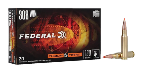 Federal F308TFS3 Fusion  308Win 180gr Bonded Soft Point 20 Per Box/10 Case                                                                                                                              