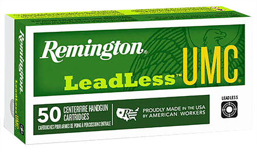 Remington Ammunition 23791 UMC Leadless 40S&W 180gr Flat Nose Enclosed Base 50 Per Box/10 Case                                                                                                          