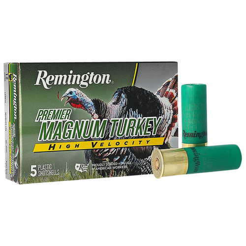 Remington Ammunition 28041 Premier Magnum Turkey High Velocity 12 Gauge 3.50" 2 oz 5 Shot 5 Per Box/ 20 Cs                                                                                              