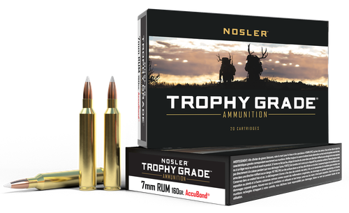 Nosler 60048 Trophy Grade  7mmRUM 160gr Nosler Spitzer Partition 20 Per Box/10 Case                                                                                                                     