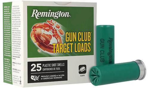 Remington Ammunition 20244 Gun Club  12Gauge 2.75" 1 1/8oz 7.5Shot 25 Per Box/10 Case                                                                                                                   