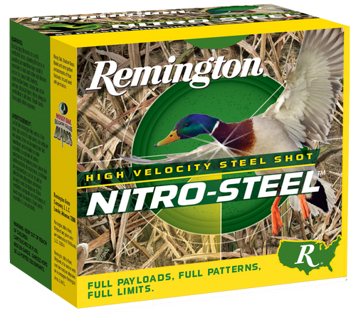 Remington Ammunition 20837 Nitro-Steel High Velocity 12Gauge 3.50" 1 1/2oz BBShot 25 Per Box/10 Case                                                                                                    