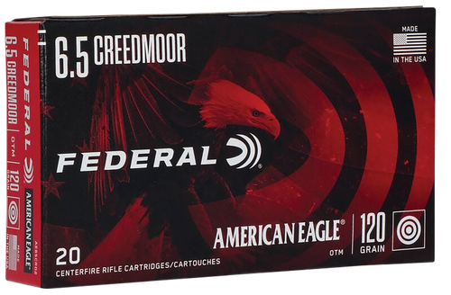 Federal AE65CRD2 American Eagle Rifle 6.5Creedmoor 120gr Open Tip Match 20 Per Box/10 Case                                                                                                              