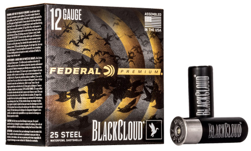 Federal PWBX1472 Black Cloud FS 12Gauge 2.75" 1 1/8oz 2Shot 25 Per Box/10 Case                                                                                                                          