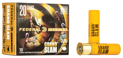 Federal PFCX258F5 Premium Grand Slam 20Gauge 3" 1 5/16oz 5Shot 10 Per Box/25 Case                                                                                                                       