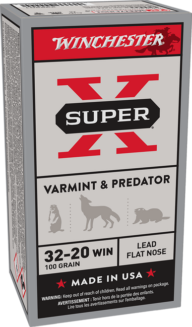 Winchester Ammo X32201 Super X  32-20Win 100gr Lead 50 Per Box/10 Case                                                                                                                                  