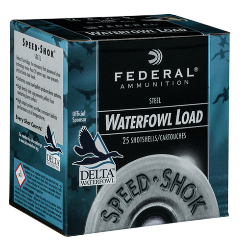 Federal WF1423 Speed-Shok  12Gauge 3" 1 1/4oz 3Shot 25 Per Box/10 Case                                                                                                                                  