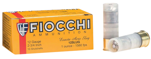Fiocchi 12FSLUG Aero Extrema 12Gauge 2.75" 1oz RifledSlug Shot 10 Per Box/8 Case                                                                                                                        