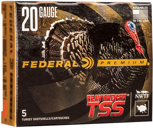 Federal PTSSX257F9 Premium Turkey Heavyweight TSS 20Gauge 2.75" 1 1/8oz 9Shot 5 Per Box/50 Case                                                                                                         