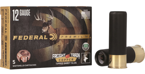 Federal P151FT Premium Freight Train 12Gauge 3" SlugShot 5 Per Box/10 Case                                                                                                                              