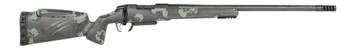 Fierce Firearms RIVSCX22CM22BF Carbon Rival XP 2.0 22 Creedmoor 3+1 22" Carbon Fiber Match Grade Barrel, Black Cerakote Stainless Steel Drilled & Tapped Receiver, Forest Camo Push Button Adj Cheek Pie