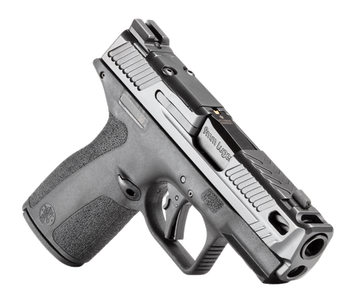 Smith & Wesson 14775 M&P9 Shield X Sub-Compact Frame 9mm Luger 10+1 3.60" Black Armornite Fluted Ported Barrel, Black Armornite Stainless Steel Optic Ready/Serrated Slide, Black Polymer Frame w/Picati
