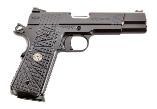 Wilson Combat XPFS9 eXperior Government 9MM Luger 10+1 5" Stainless Match Grade Barrel, Black Armor-Tuff Carbon Steel Serrated Slide & Frame w/Beavertail, Black G10 TRAK Grip                          