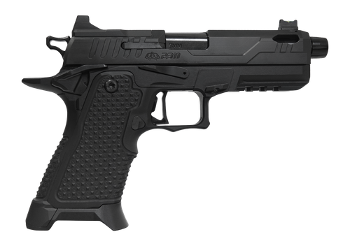 Oa Defense OA2311COMPACTPROELITET 2311 Pro Elite Compact 9mm Luger 21+1 4.25" Black DLC Threaded Barrel, Black Steel Optic Ready/Serrated Slide, Black Aluminum Frame w/Picatinny Rail, Black Aluminum G