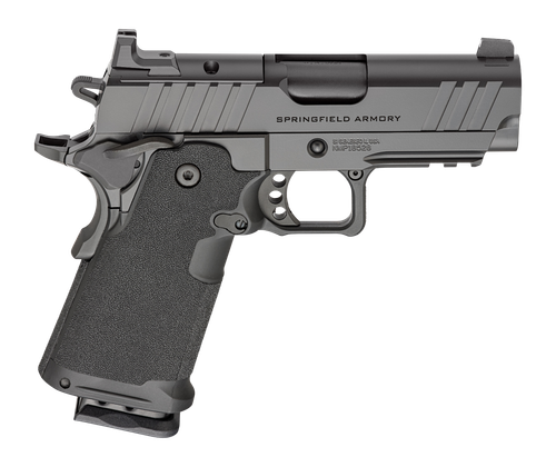 Springfield Armory PH9114AOS 1911 DS Prodigy Sub-Compact Frame 9mm Luger 18+1 3.50" Black DLC Match Grade Barrel, Black Cerakote Carbon Steel Optic Ready/Serrated Slide & Frame w/Beavertail & Picatinn