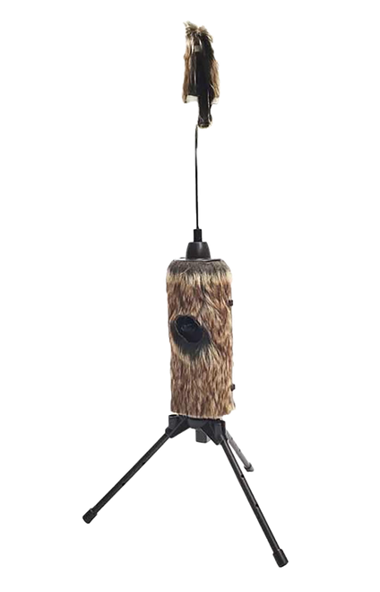 Mojo Outdoors HW2508 Fuzzy Critter  Predator Species Brown Features Built-In Tripod                                                                                                                     