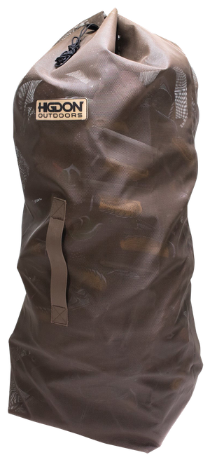 Higdon Outdoors 37179 Decoy Bag  Large Black PVC Coated Mesh 51" x 18" x 15" Holds up to 56 Standard Decoys                                                                                             