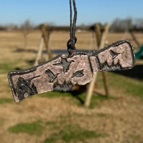 DUCK CALL WITH DUCK SILHOUETTE BLACK FROST