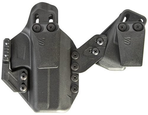 Blackhawk 416168BK Stache  IWB Size 68 Black Polymer Belt Clip Compatible w/Glock 43/ 43x/Springfield Hellcat Ambidextrous                                                                              
