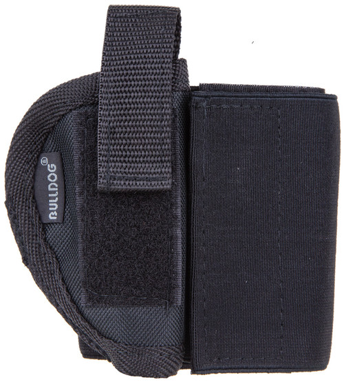 Bulldog WANK20R Ankle  Black Elastic Velcro Fits Glock 43 Fits Ruger LC9 Fits Glock 42 Fits 2-3" Barrel Right Hand                                                                                      