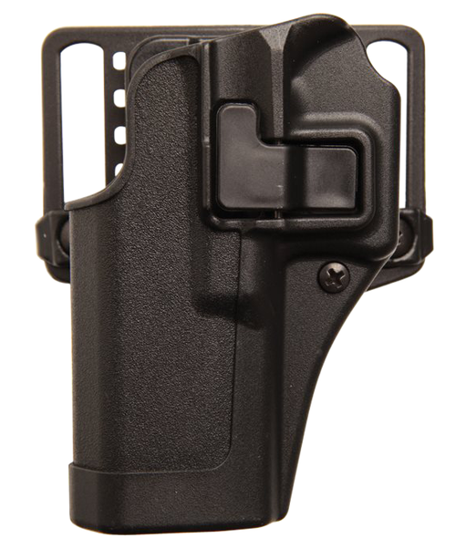 Blackhawk 410568BKL Serpa CQC  OWB Size 68 Matte Black Polymer Belt Loop/Paddle Compatible w/Glock 43 Left Hand                                                                                         