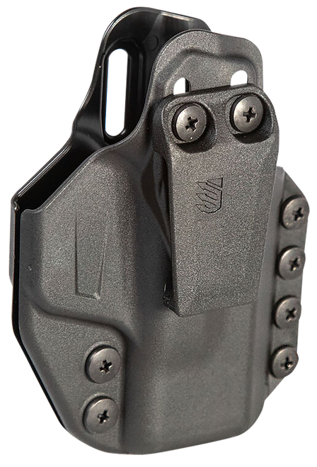 Blackhawk 416076BK Stache  IWB Size 76 Black Polymer Belt Clip Compatible w/Glock 48/S&W Shield EZ9 Ambidextrous                                                                                        