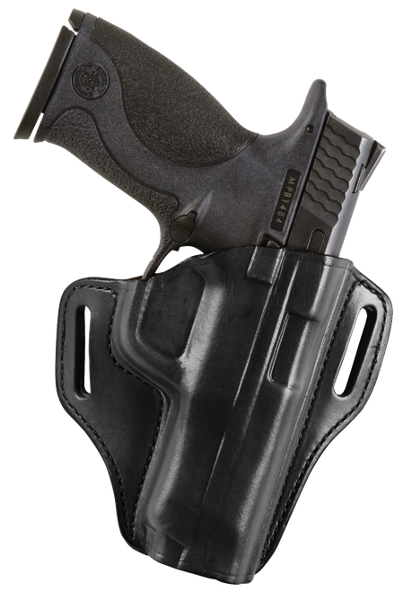 Bianchi 23942 57 Remedy  OWB Size 12 Black Leather Belt Slide Fits Colt 1911 Commander Right Hand                                                                                                       