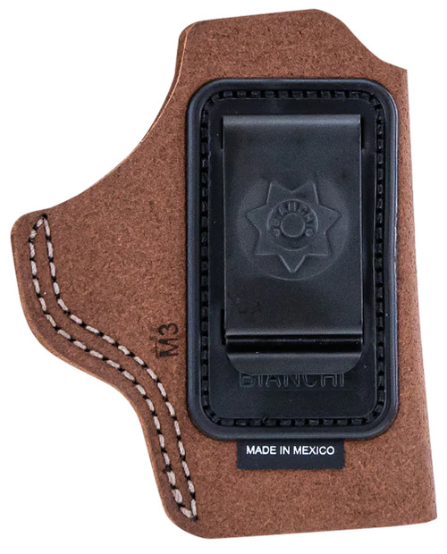 Bianchi 10376 6C  IWB Tan Leather Belt Clip Fits 2-3" Barrels Ruger/Colt/S&W K Frame Right Hand                                                                                                         