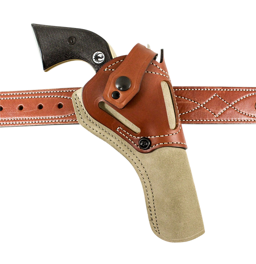 DeSantis Gunhide 189NJ3UZ0 Wild Hog  OWB Natural Leather Belt Fits Heritage Rough Rider 6.50 Ambidextrous                                                                                               