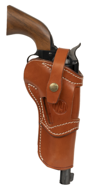 1791 Gunleather SARVH55CBRA RVH5.5 5.5 OWB Size 5.5 Classic Brown Leather Belt Loop Fits Ruger Wrangler Fits Colt SSA Ambidextrous                                                                      